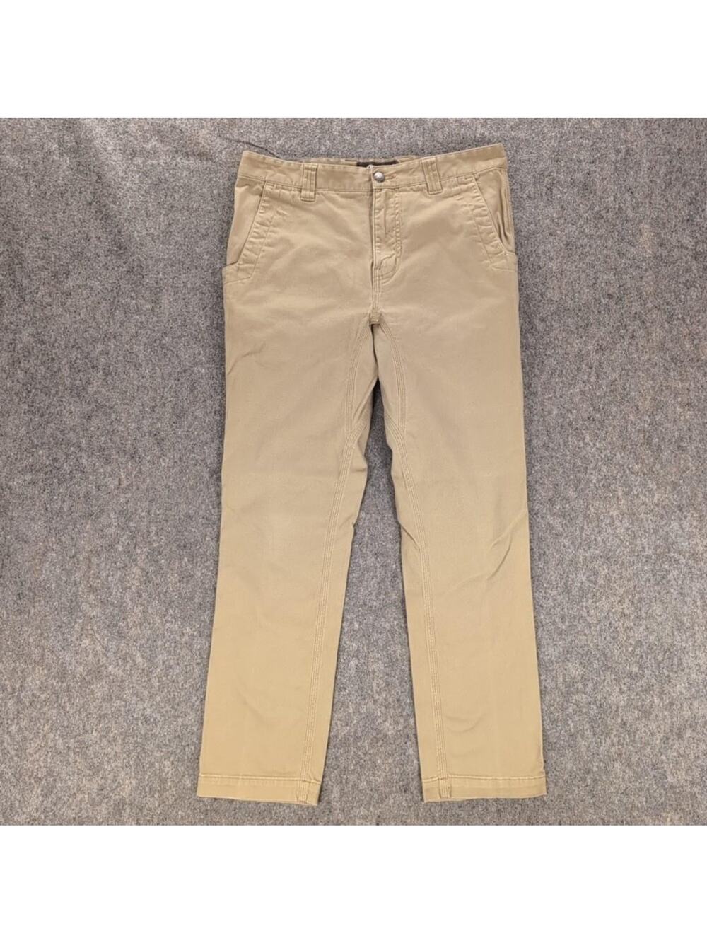 Mountain Khakis Pants Mens 33x30 Beige Slim Fit Stretch Canvas Chino Casual - Picture 1 of 11